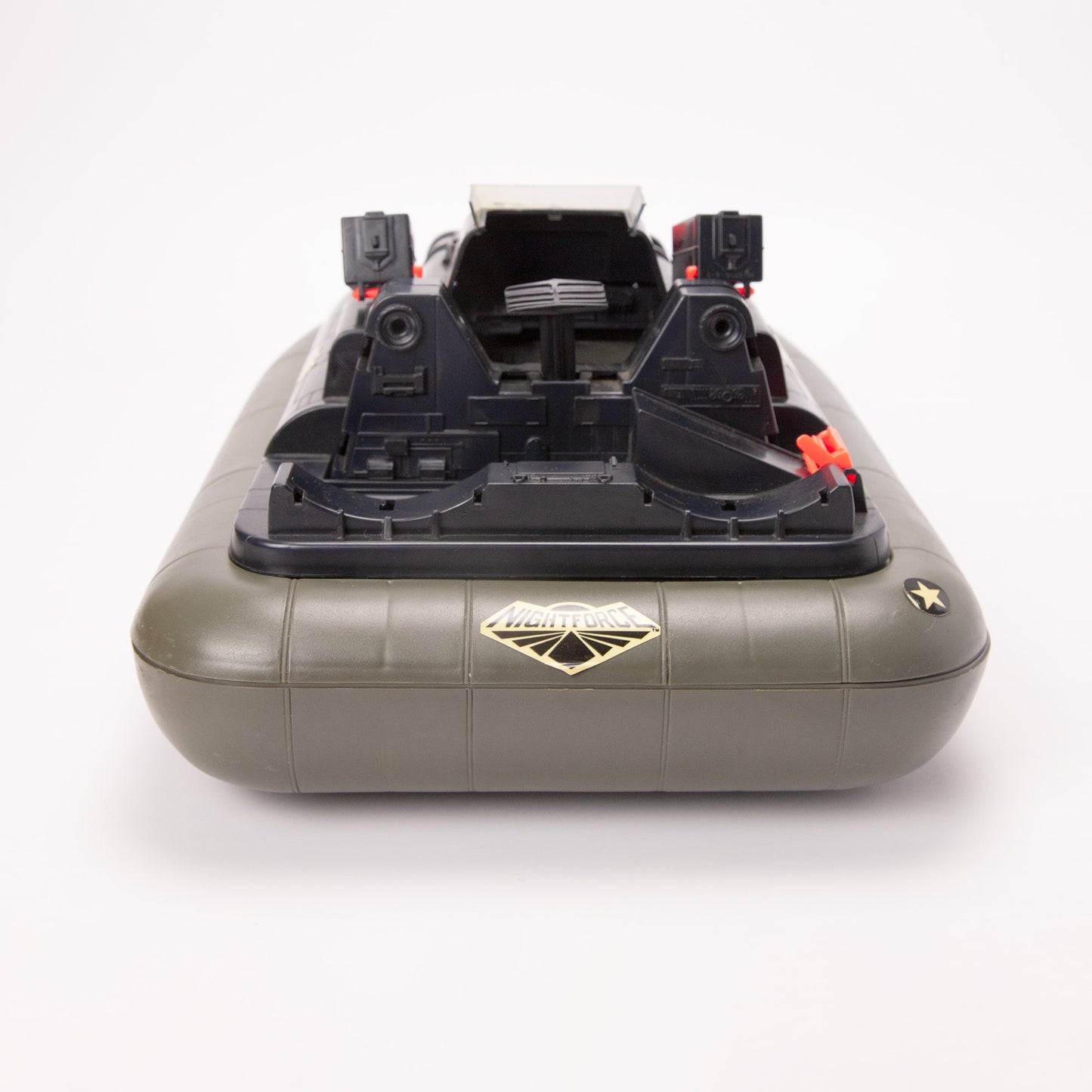 GI Joe Night Force Night Killer Whale Hovercraft Incomplete w Bike & Boat