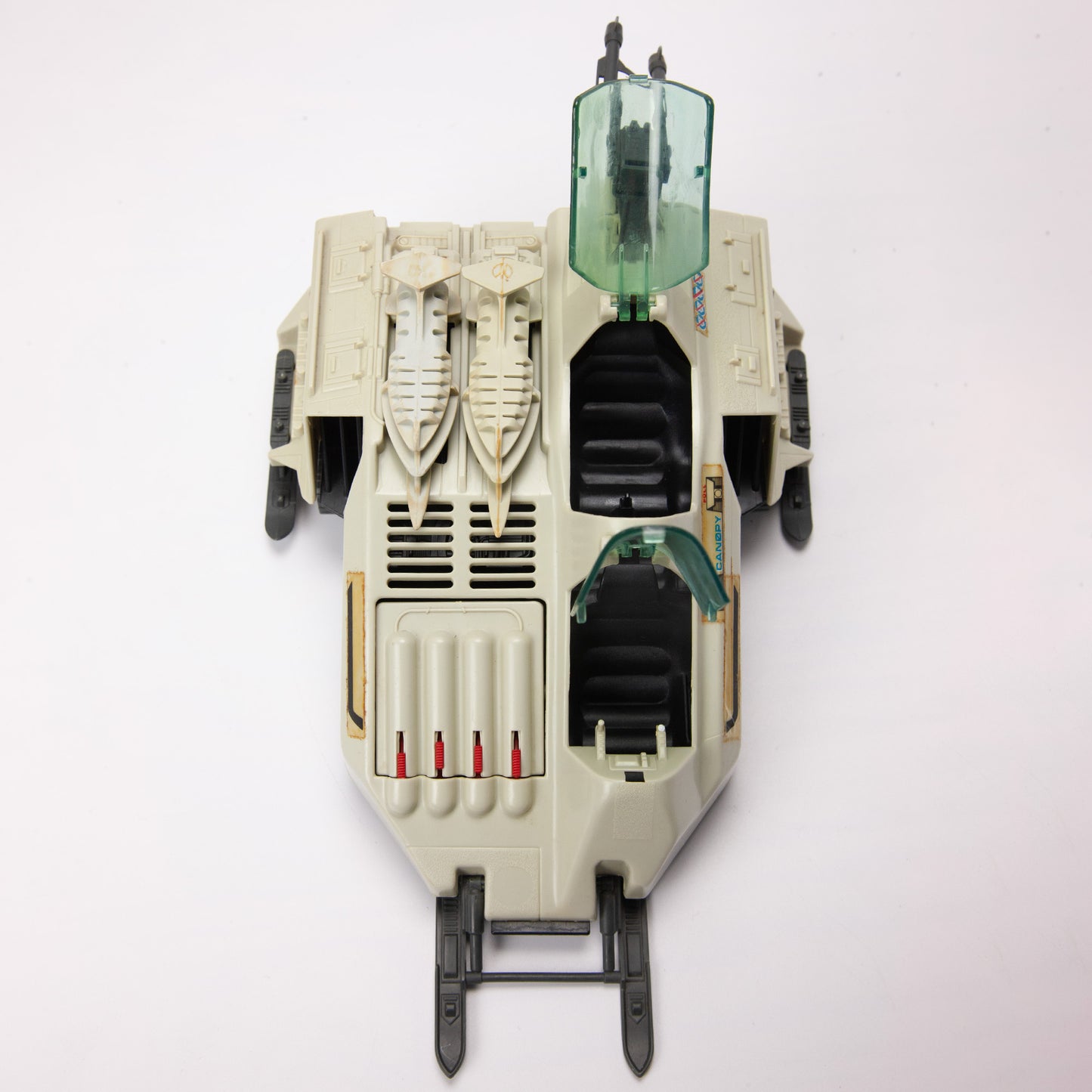 GI Joe Cobra Snow Wolf Snowmobile w Ice Viper Near Complete Vehicle