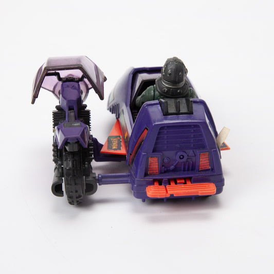 Kenner M.A.S.K. Piranha Motorcycle Sidecar w Sly Rax Long Mask