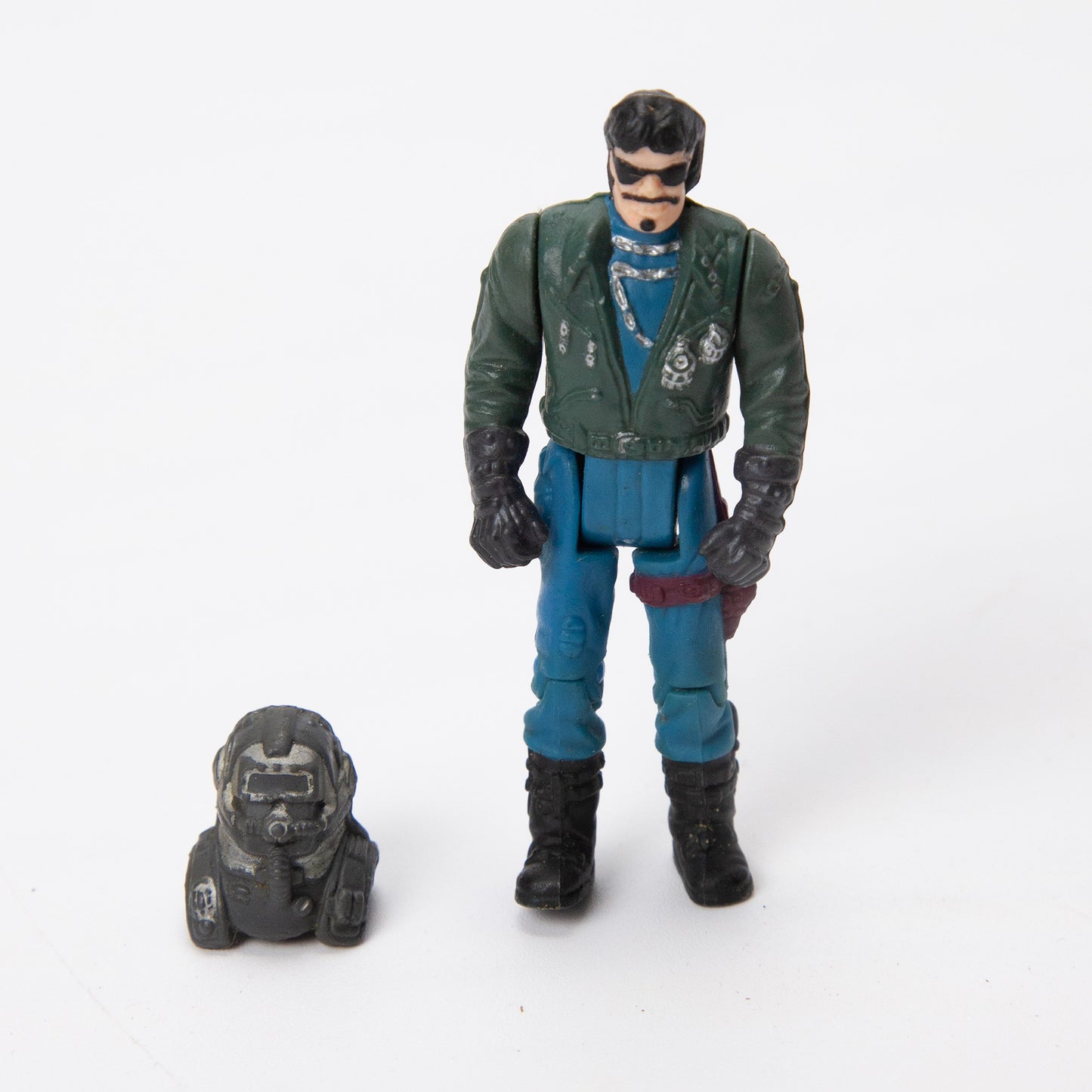 Kenner M.A.S.K. Piranha Motorcycle Sidecar w Sly Rax Long Mask