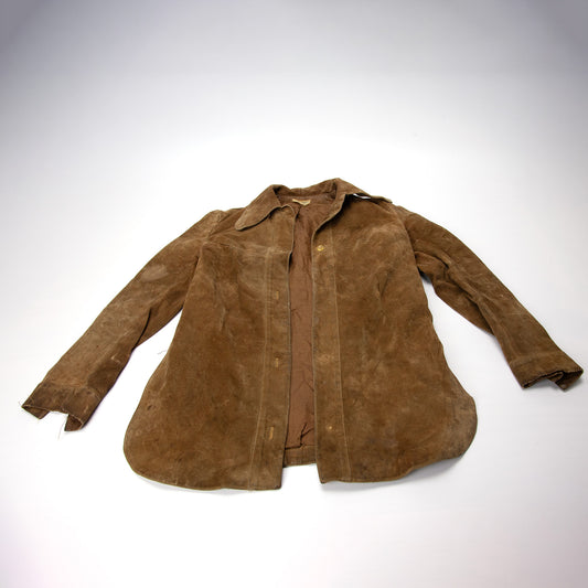Vintage Women's Calf Suede Western Ranch Wear Shacket XS/S Distressed