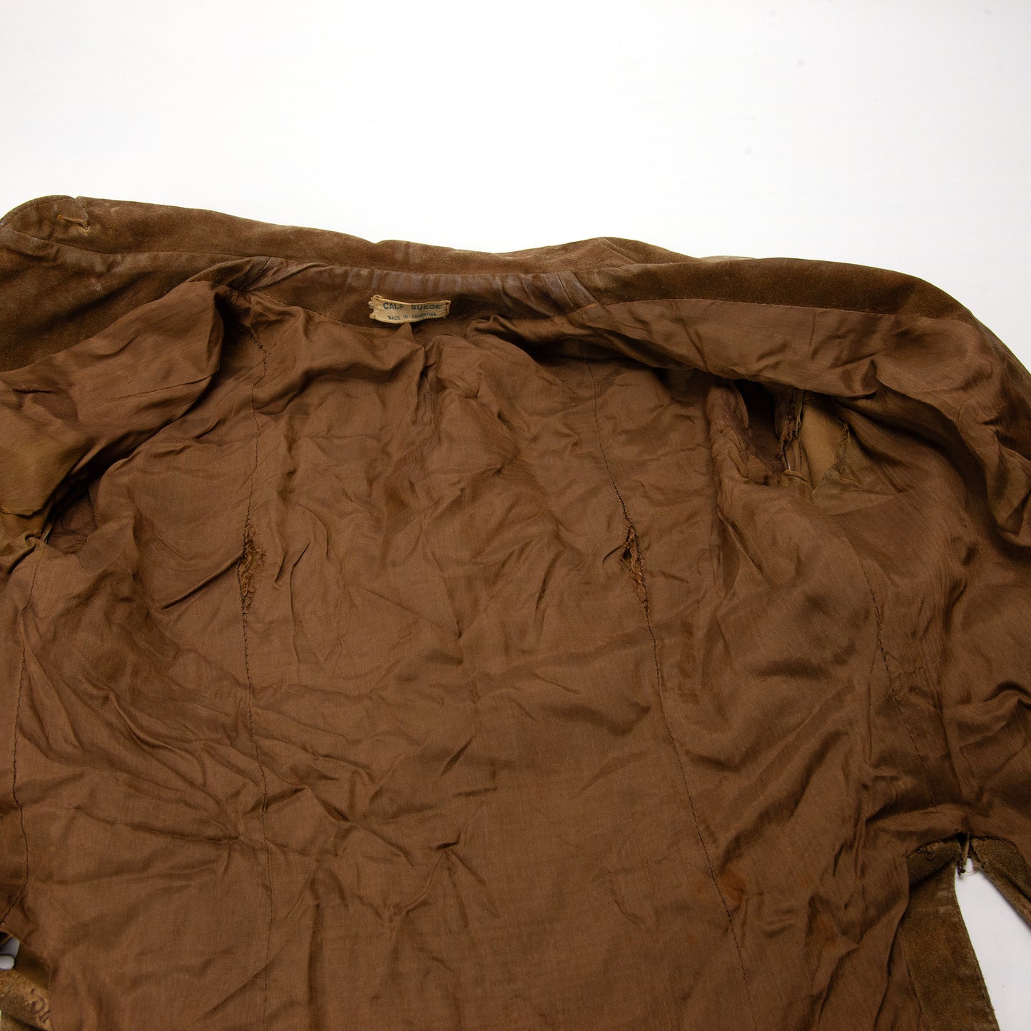 Vintage Women's Calf Suede Western Ranch Wear Shacket XS/S Distressed