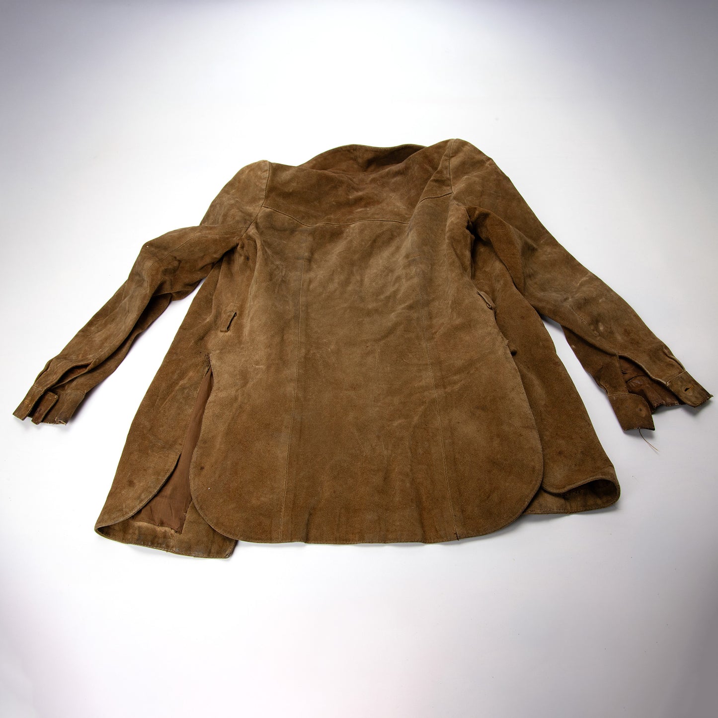 Vintage Women's Calf Suede Western Ranch Wear Shacket XS/S Distressed