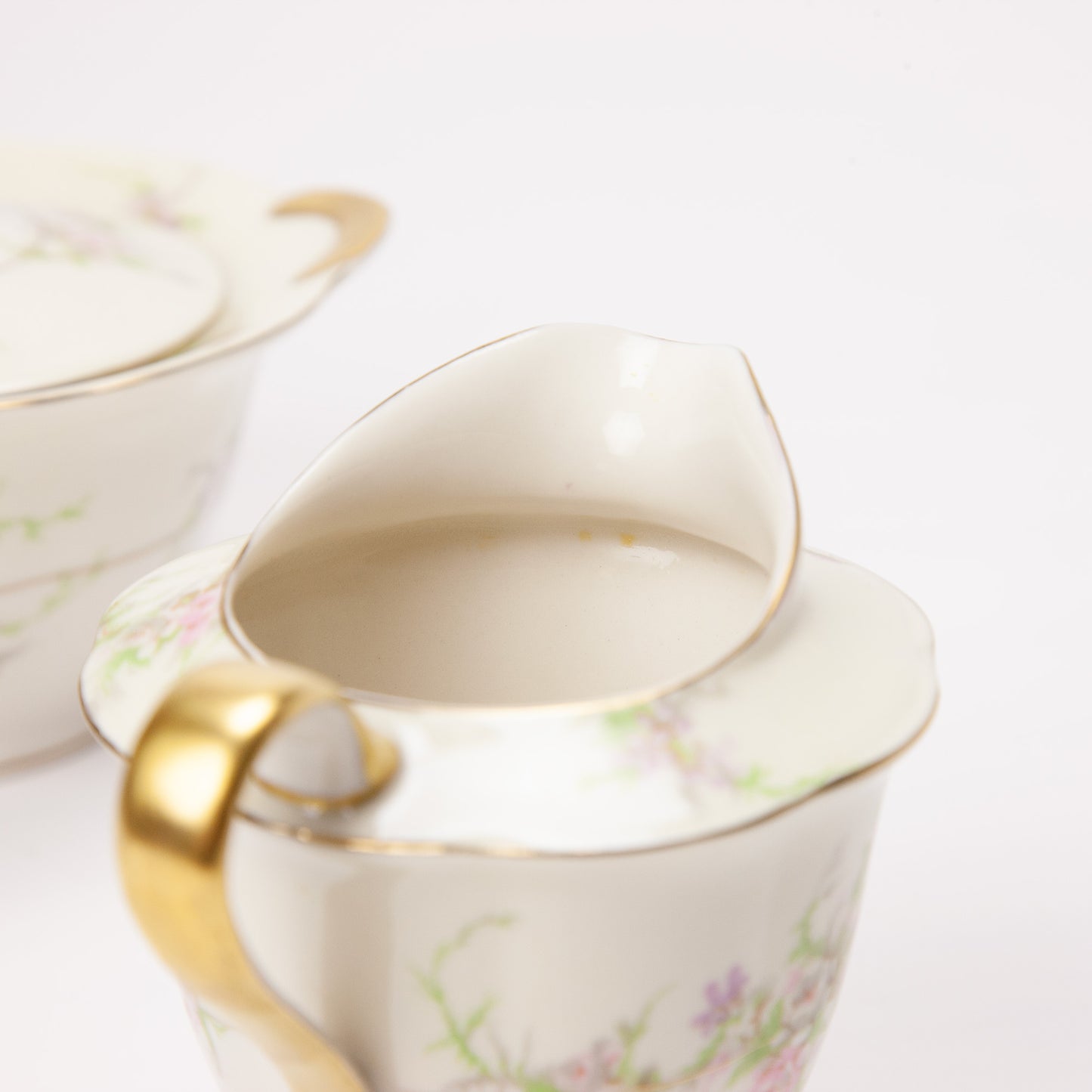 Vintage Theodore Haviland Rosalinde Sugar and Creamer Set