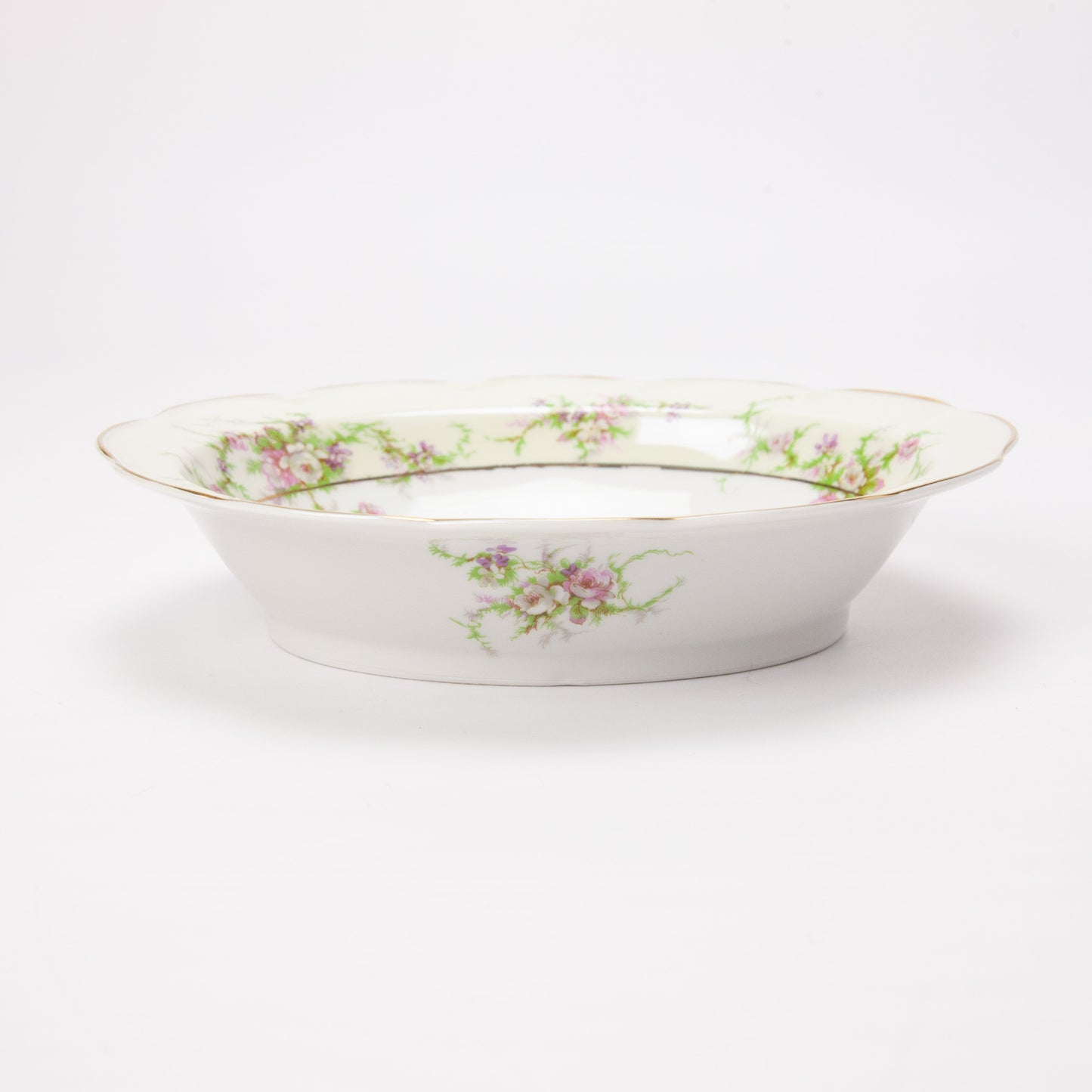 Vintage Theodore Haviland Rosalinde Oval Vegetable Serving Dish