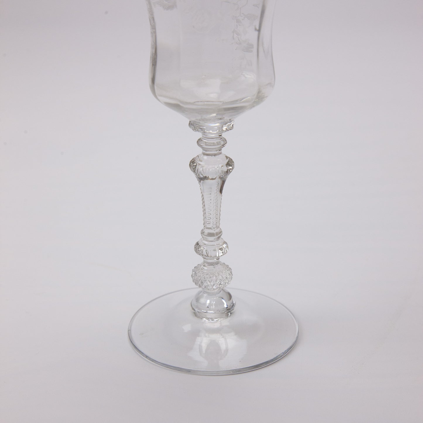 Cambridge Rose Point Wine Goblets Set of 6