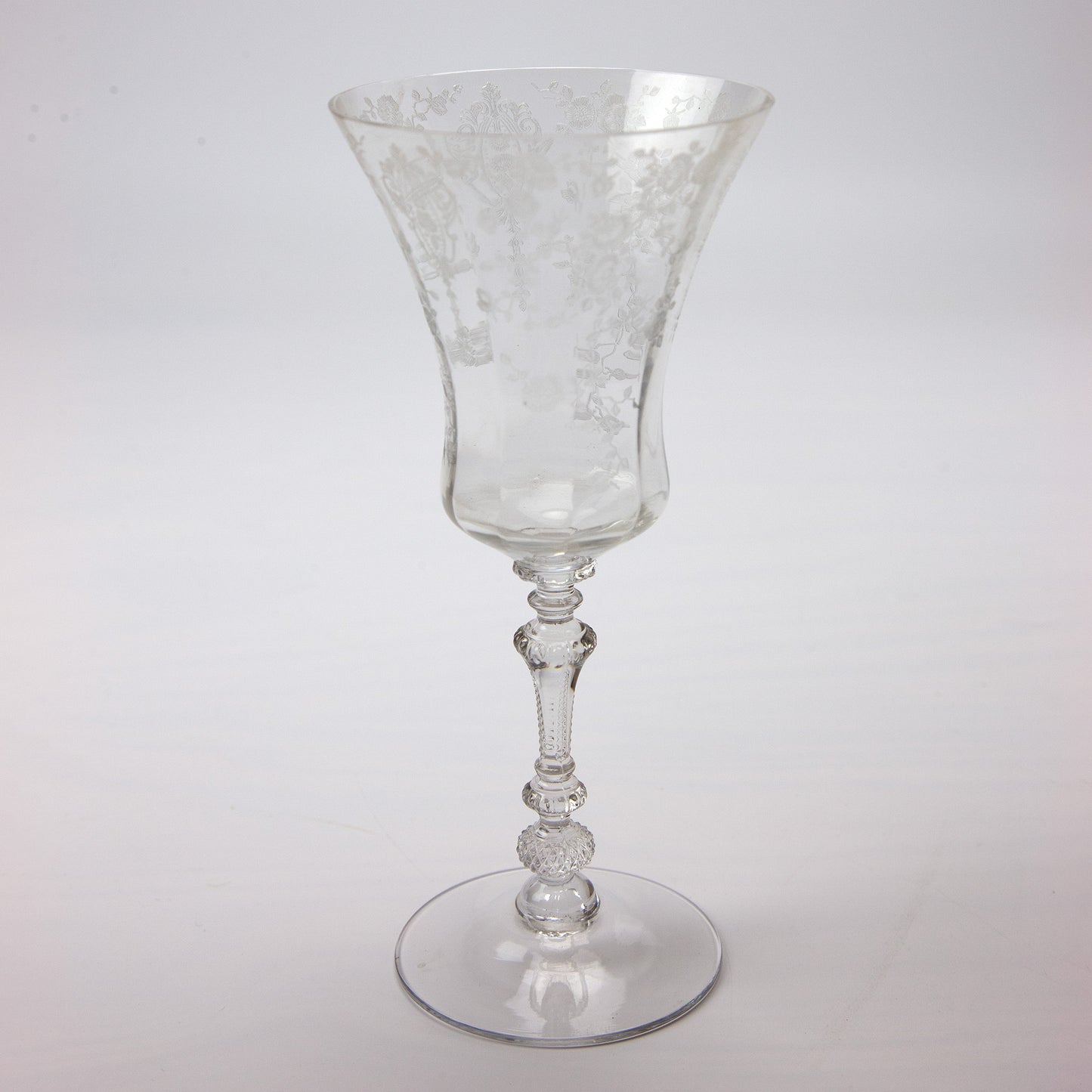 Cambridge Rose Point Wine Goblets Set of 6