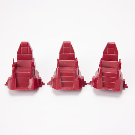 1986 G.I. Joe Cobra Terror Drome 3 Upper Deck Seats Lot
