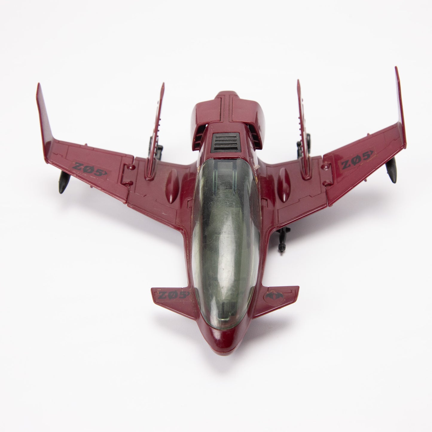 1986 G.I. Joe Cobra Terror Drome Firebat Jet Incomplete