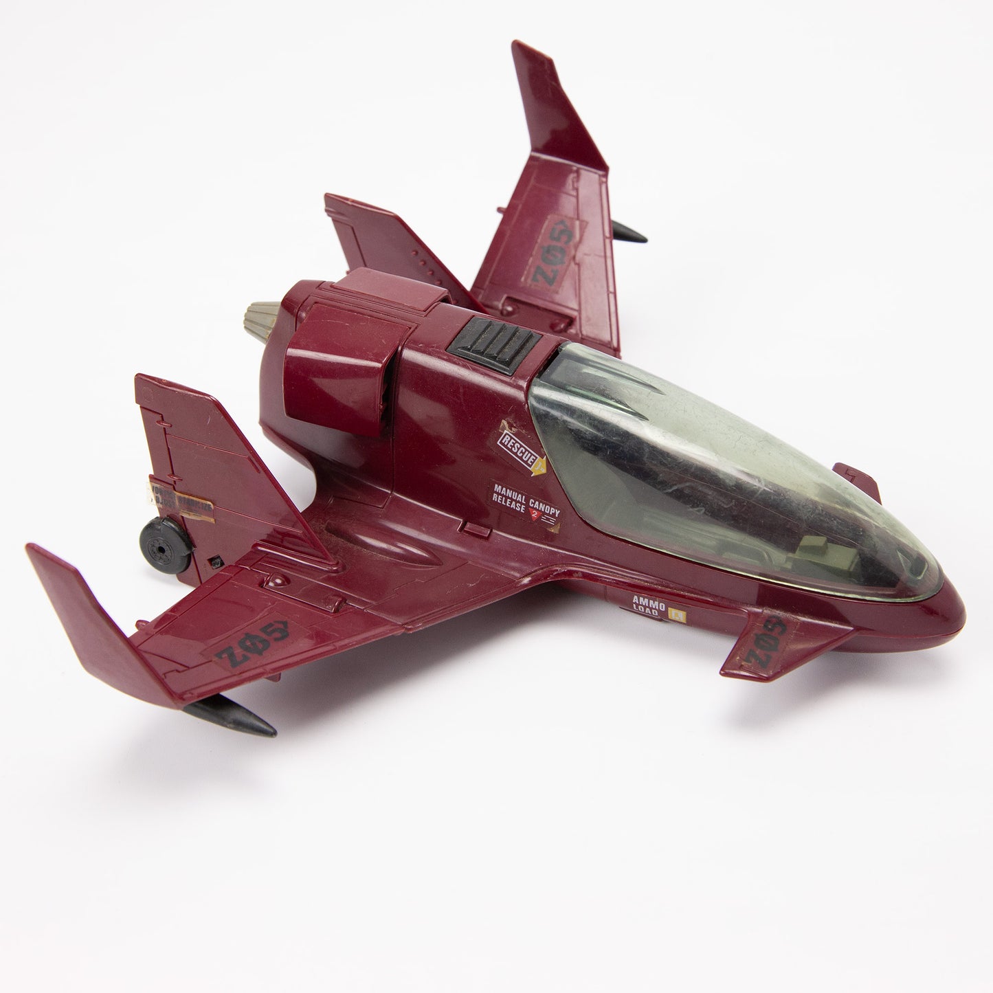 1986 G.I. Joe Cobra Terror Drome Firebat Jet Incomplete