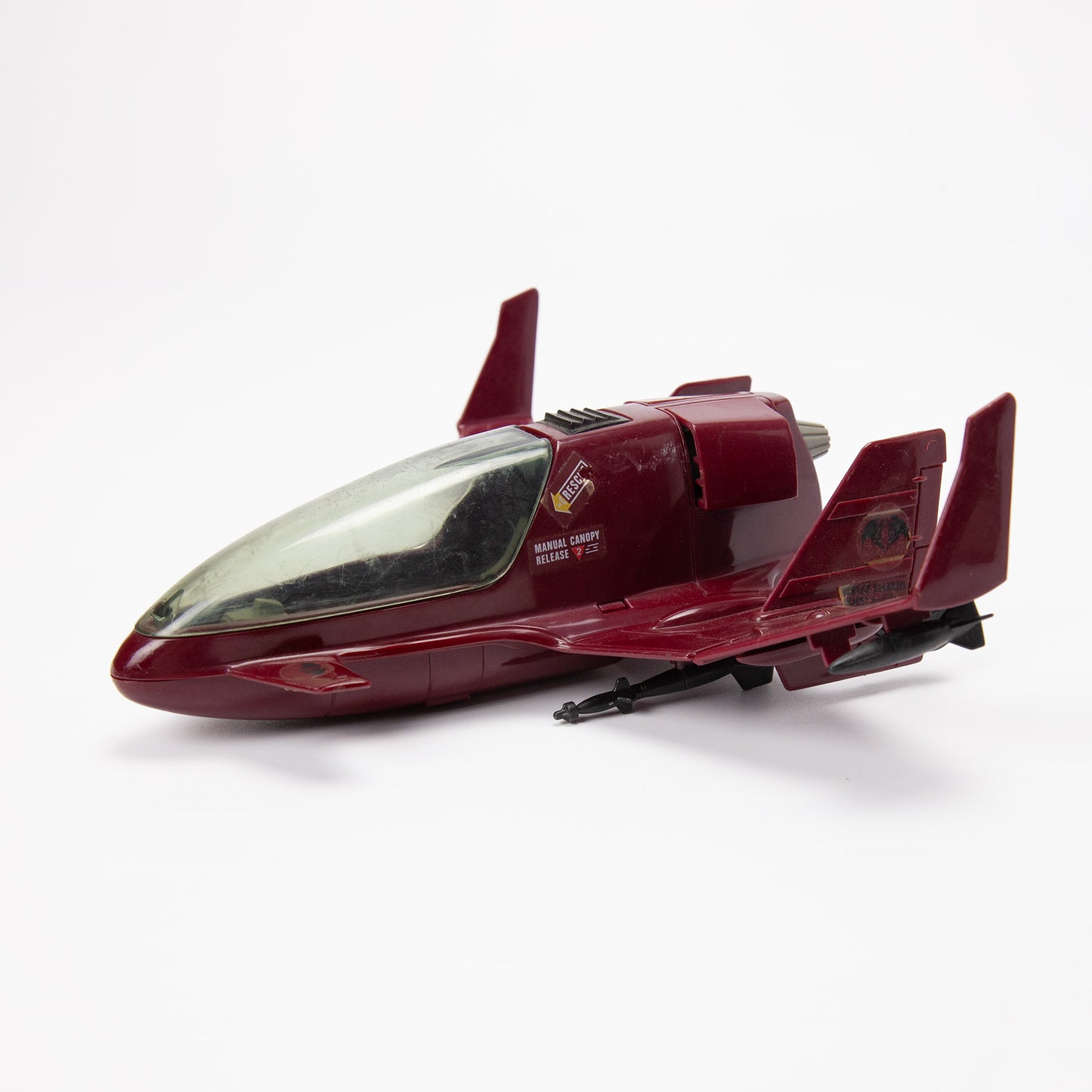 1986 G.I. Joe Cobra Terror Drome Firebat Jet Incomplete