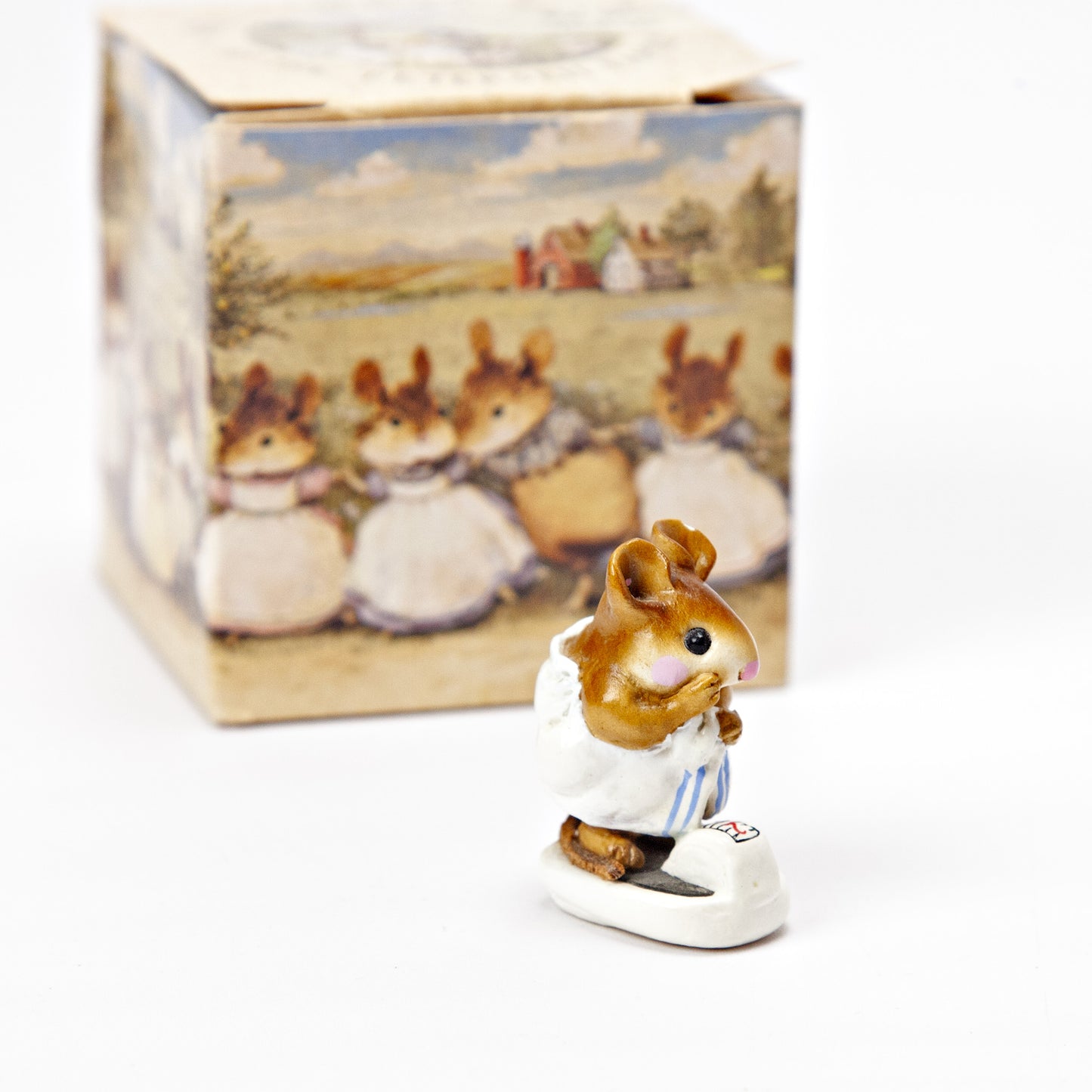 Wee Forest Folk M-140 Just Checking 1986 with Box - Damaged