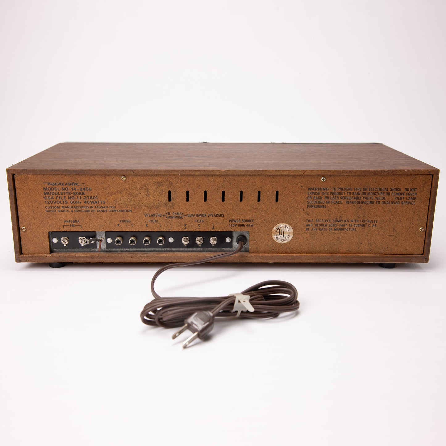 Vintage Realistic 808B AM/FM 8-Track Player
