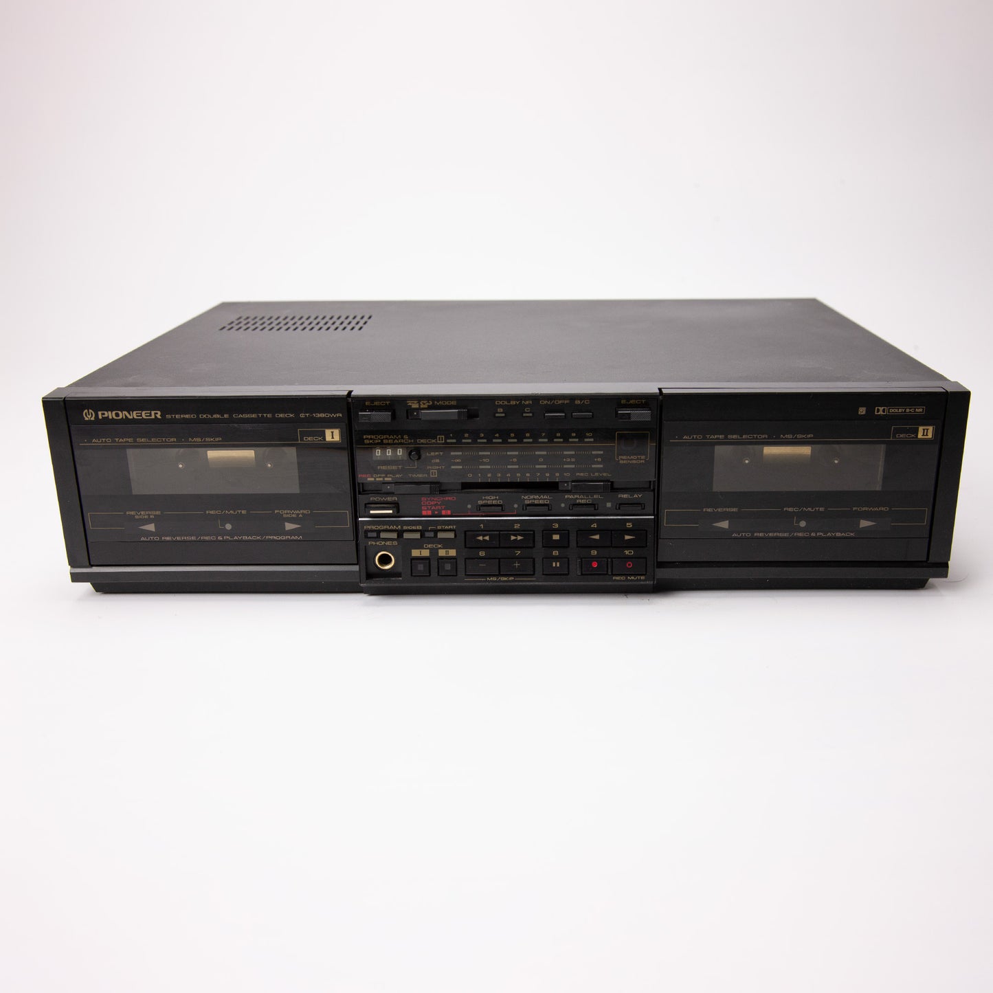 Vintage Pioneer CT-1380WR Double Cassette Deck