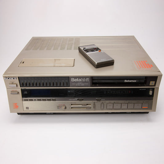 Sony SL-5200 Betamax Hi-Fi Stereo VCR with Remote - Parts Repair