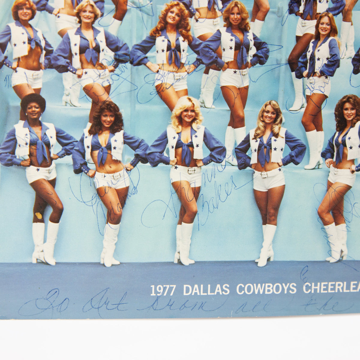 1977 Dallas Cowboys Cheerleaders Autographed 8x10 Photo