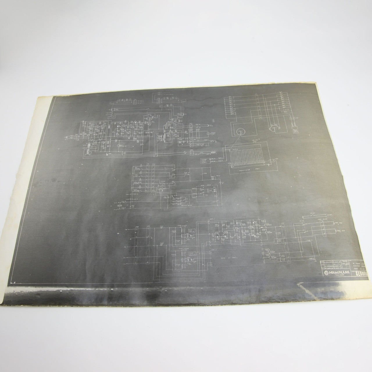 1967 Hitachi HV and AC Power Supply Electron Microscope Schematic Diagrams Set of 4