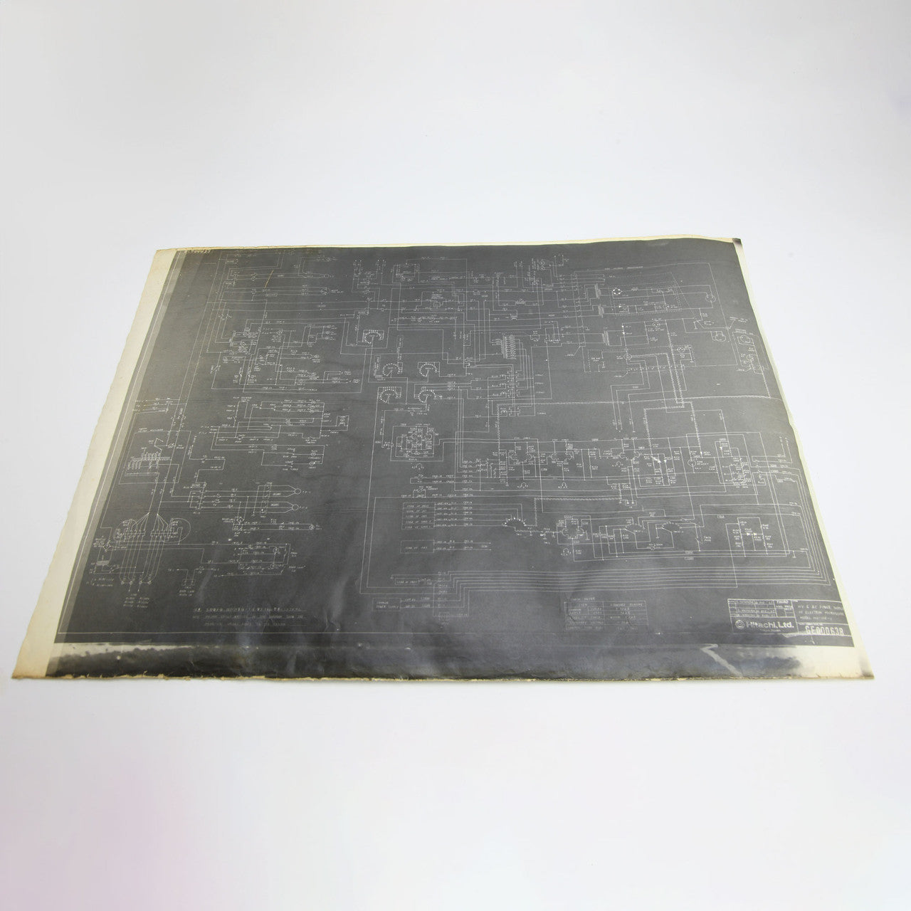 1967 Hitachi HV and AC Power Supply Electron Microscope Schematic Diagrams Set of 4
