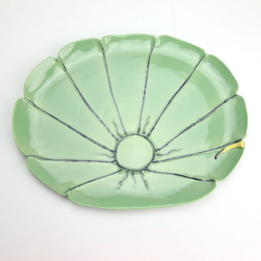 Mustardseed & Moonshine Green Floral Decorative Plate