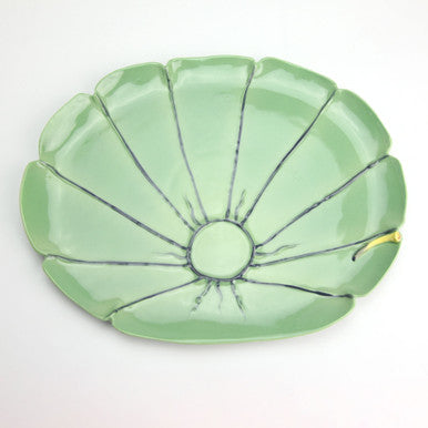 Mustardseed & Moonshine Green Floral Decorative Plate