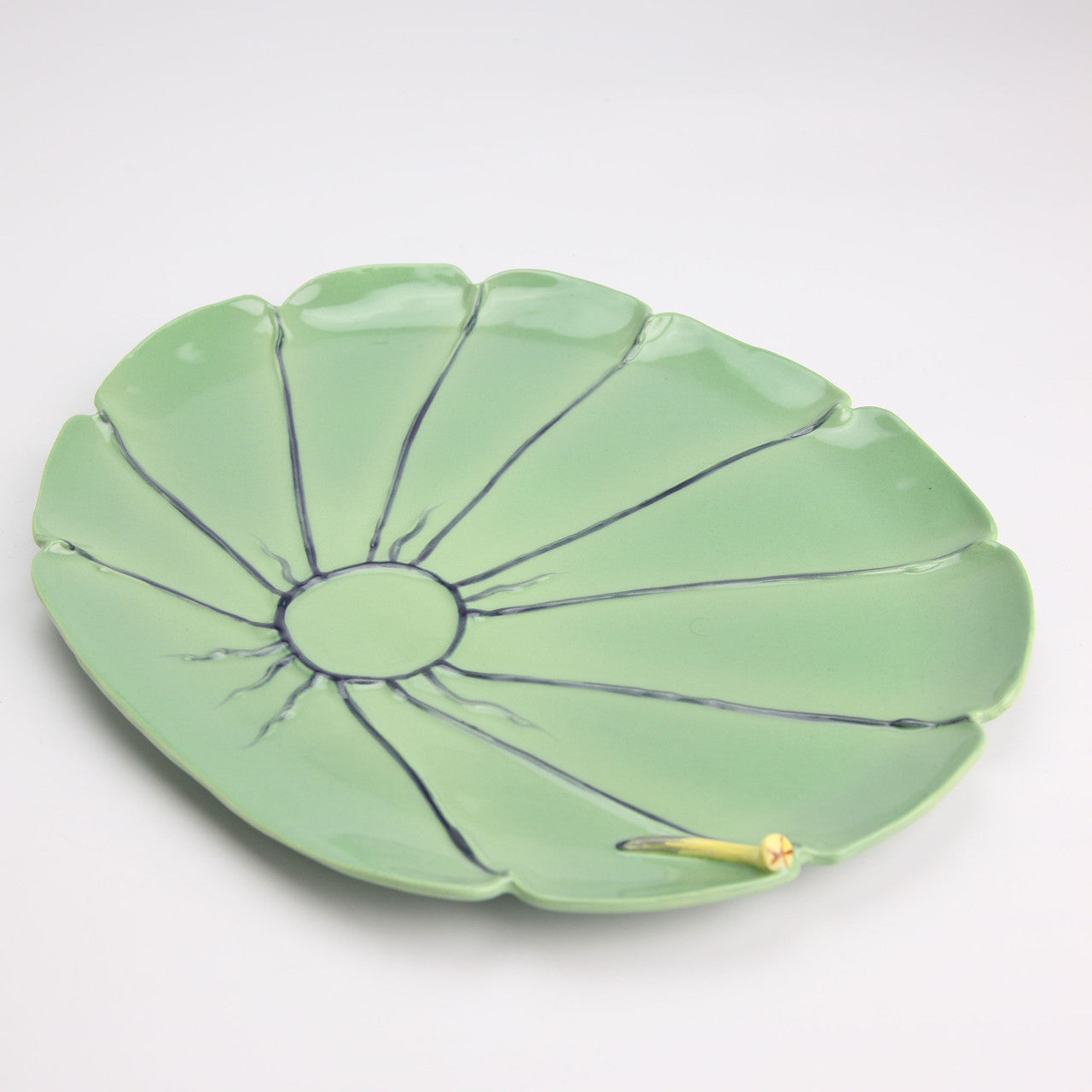 Mustardseed & Moonshine Green Floral Decorative Plate