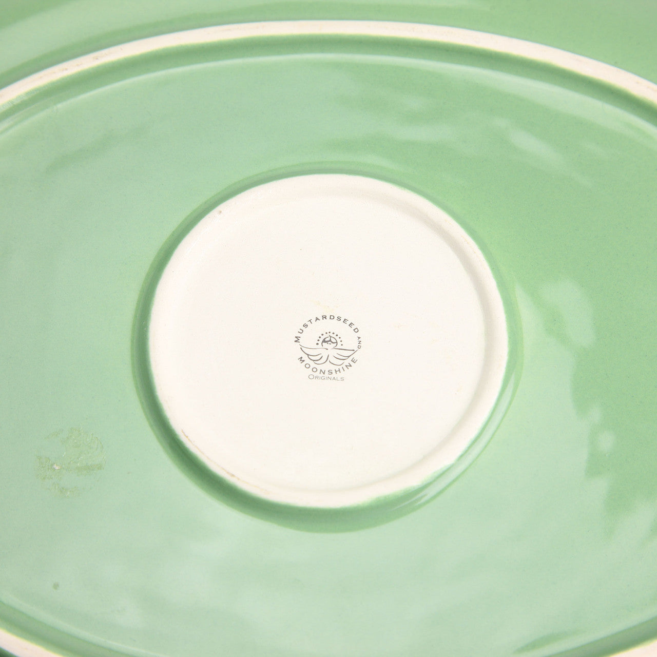 Mustardseed & Moonshine Green Floral Decorative Plate
