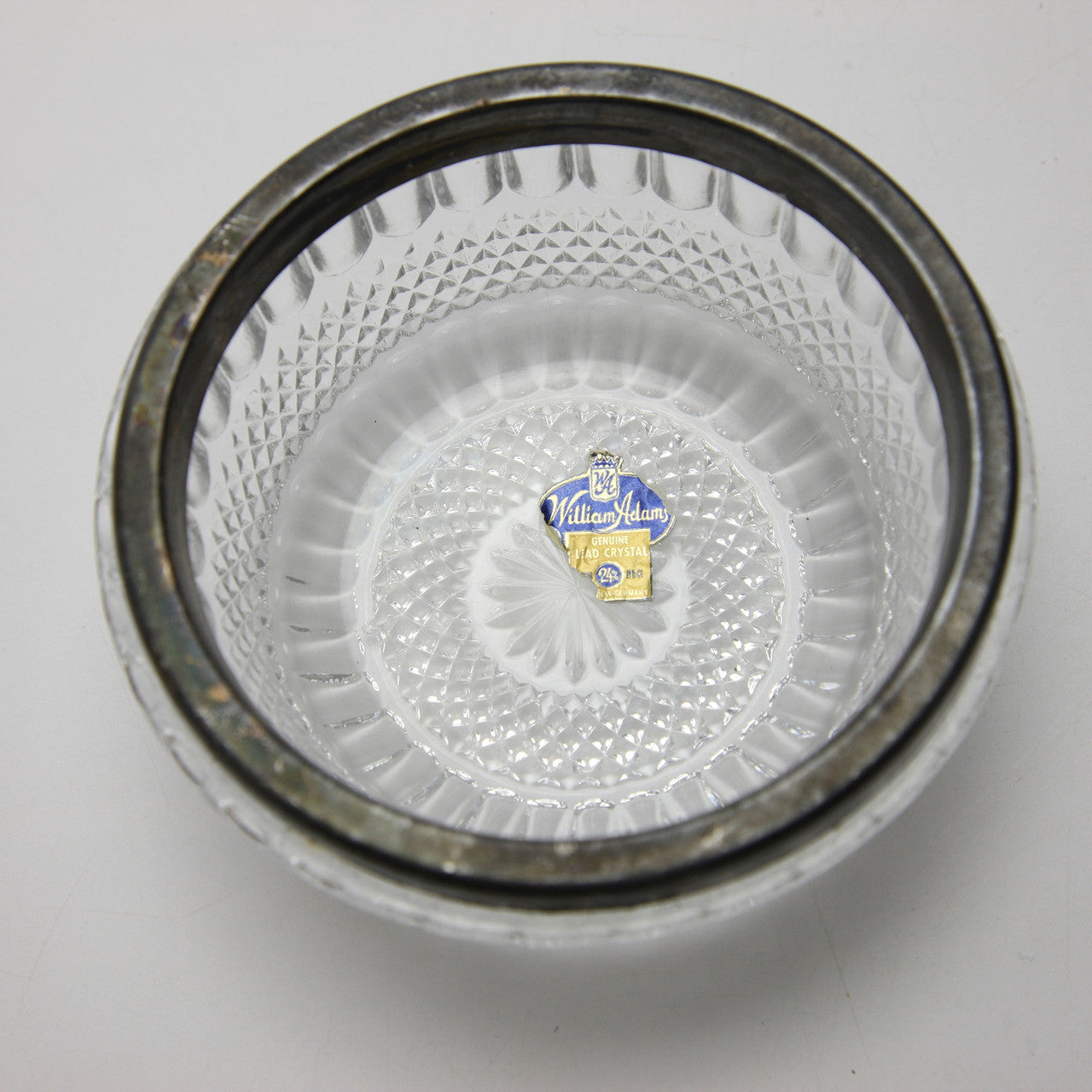 Vintage William Adams English Lead Crystal Candy/Trinket Bowl
