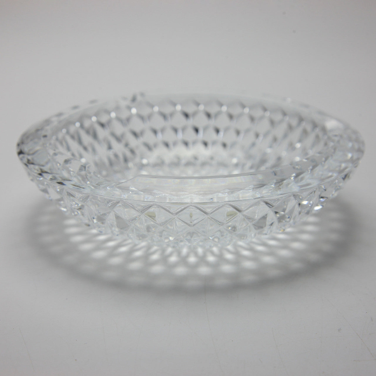 Vintage Cristal d'Arques Lead Crystal Ashtray Hollywood Regency Style