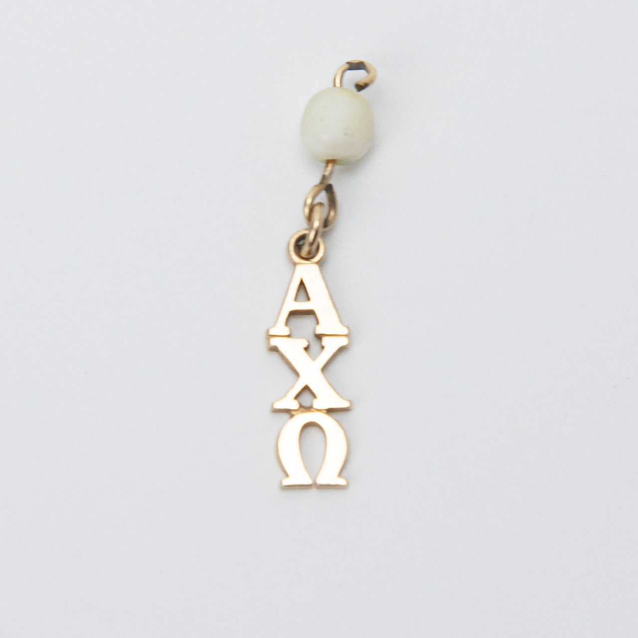 Vintage Alpha Chi Omega 10K Gold Lavilear Pendant