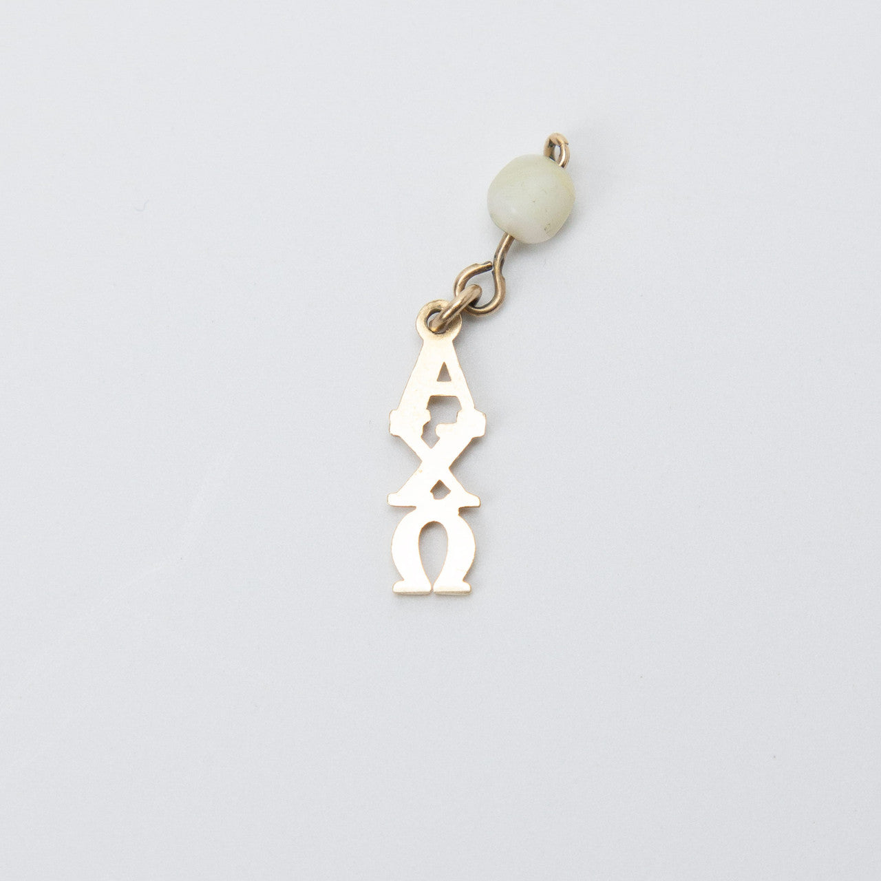 Vintage Alpha Chi Omega 10K Gold Lavilear Pendant