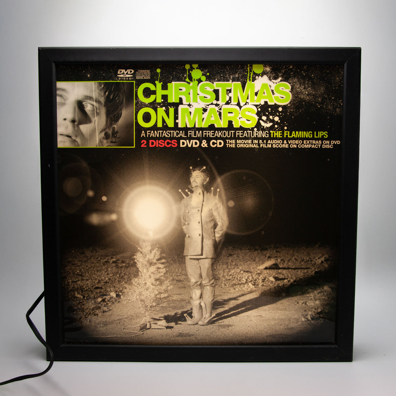 Flaming Lips Christmas on Mars 2008 Illuminated Store Display Lightbox