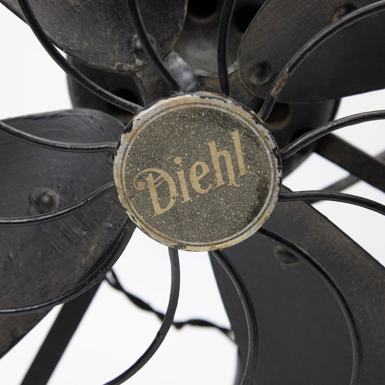 Vintage Diehl Electric Cast Iron 3-Speed Fan - Parts or Repair