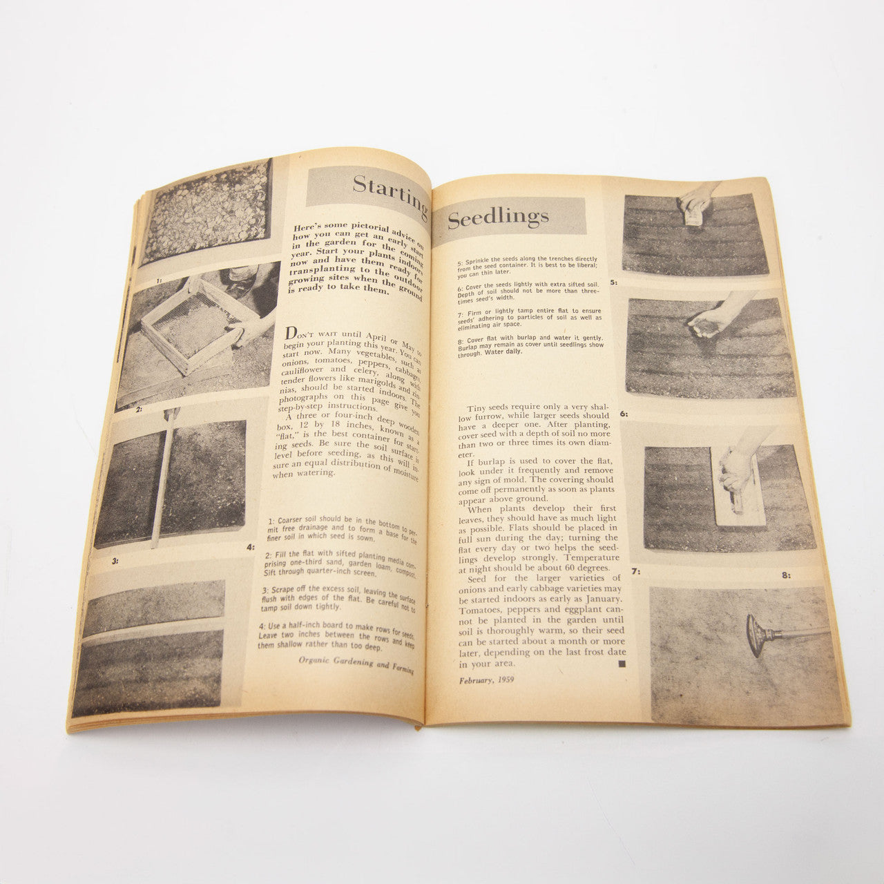1959 Organic Gardening and Farming Magazine Complete Year Rodale Press