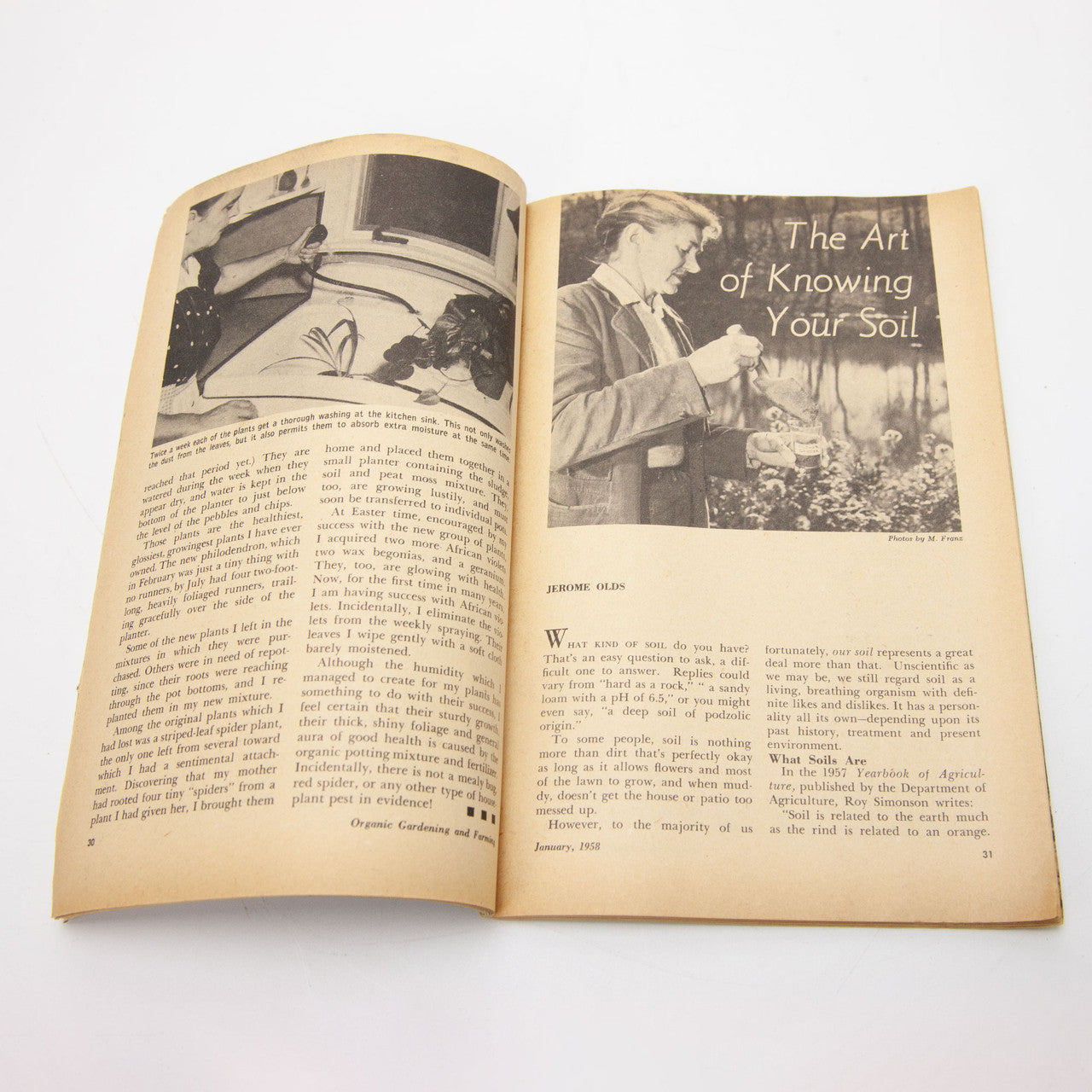 1958 Organic Gardening and Farming Magazine Complete Year Rodale Press