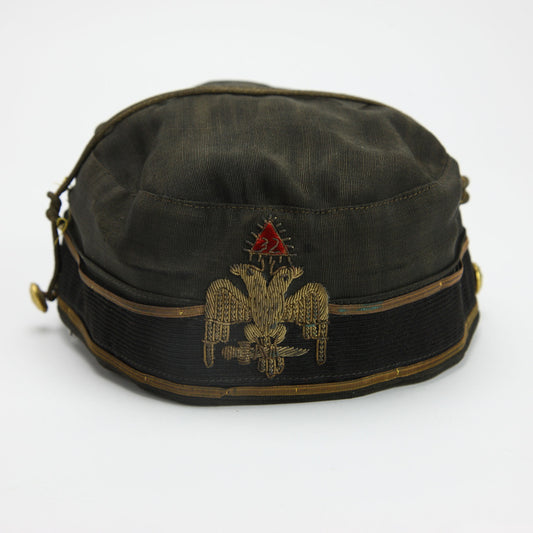 Vintage Freemason 32nd Degree Cap - Embroidered Scottish Rite