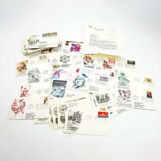 1970s First Day Cover Lot of 77 – USPS Inserts & Letters Included