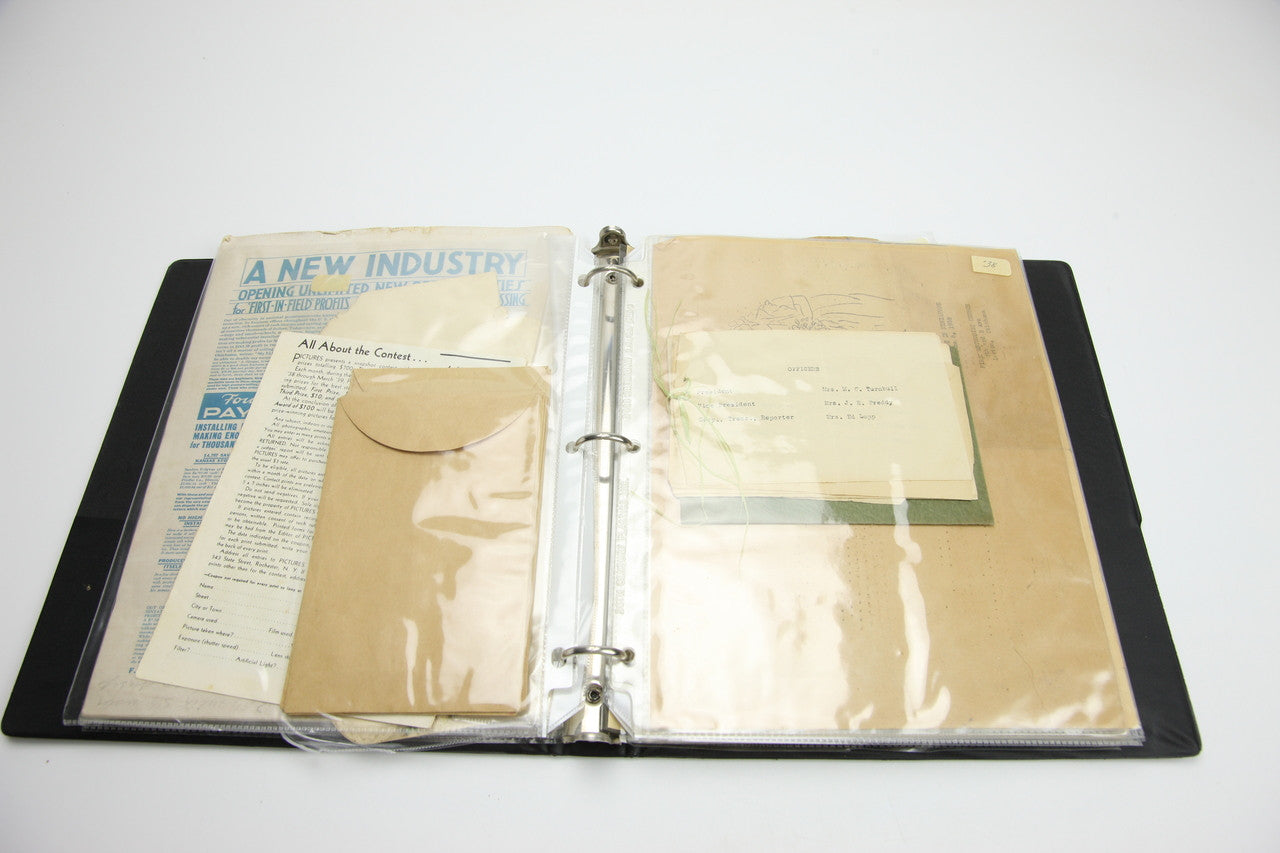 1937–1939 Kiwanis Scrapbook – Brochures, Correspondence, Lawton OK Ephemera