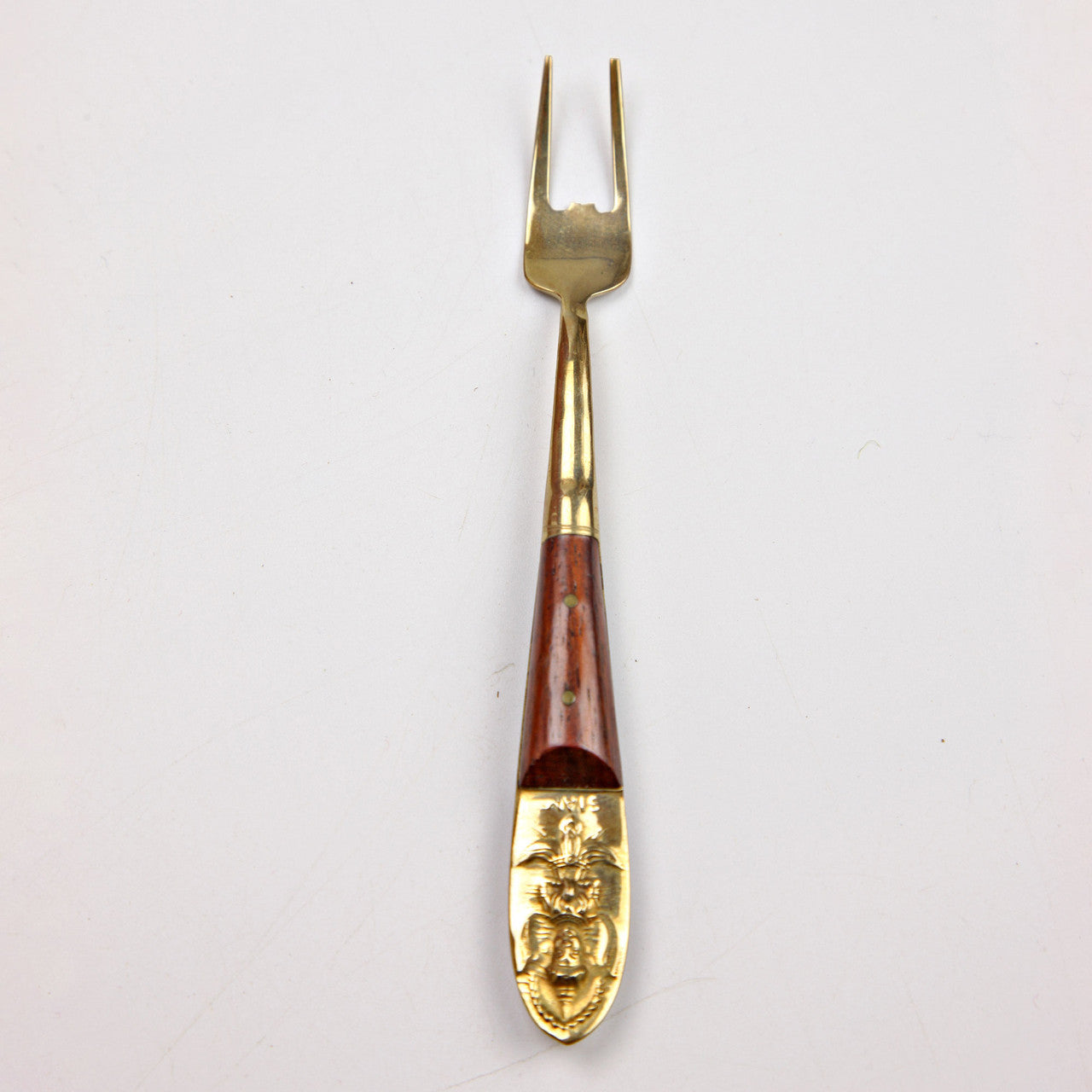 Vintage Siam Thailand Flatware Set - Brass & Teak 40-Piece