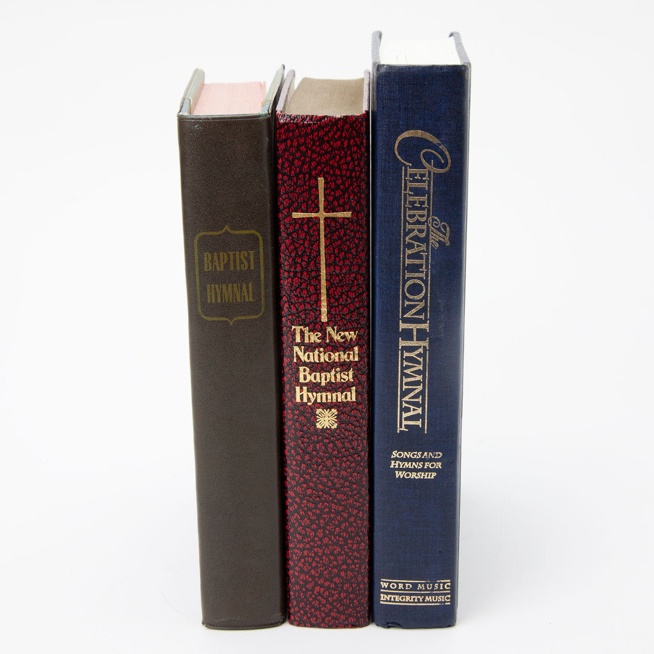 Vintage Baptist Hymnal Book Lot of 3 Worship Songbooks