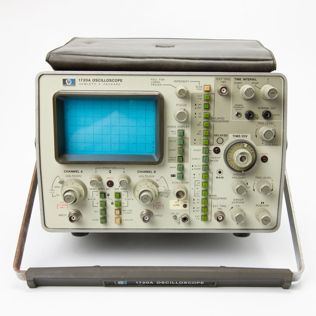 Hewlett-Packard 1720A Dual Channel Oscilloscope with Accessories