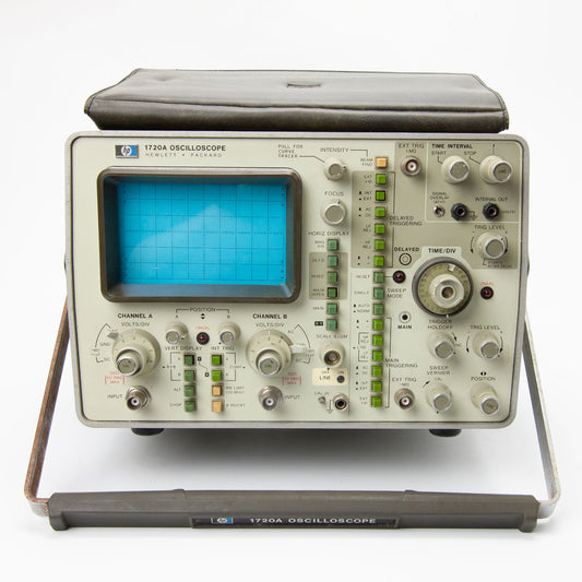Hewlett-Packard 1720A Dual Channel Oscilloscope with Accessories