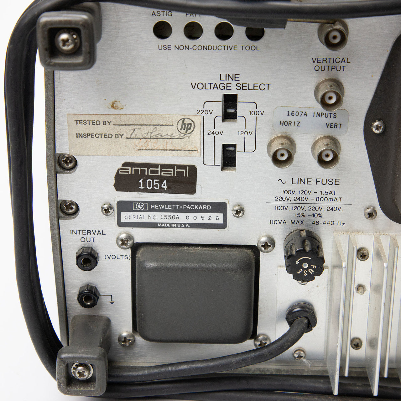 Hewlett-Packard 1720A Dual Channel Oscilloscope with Accessories