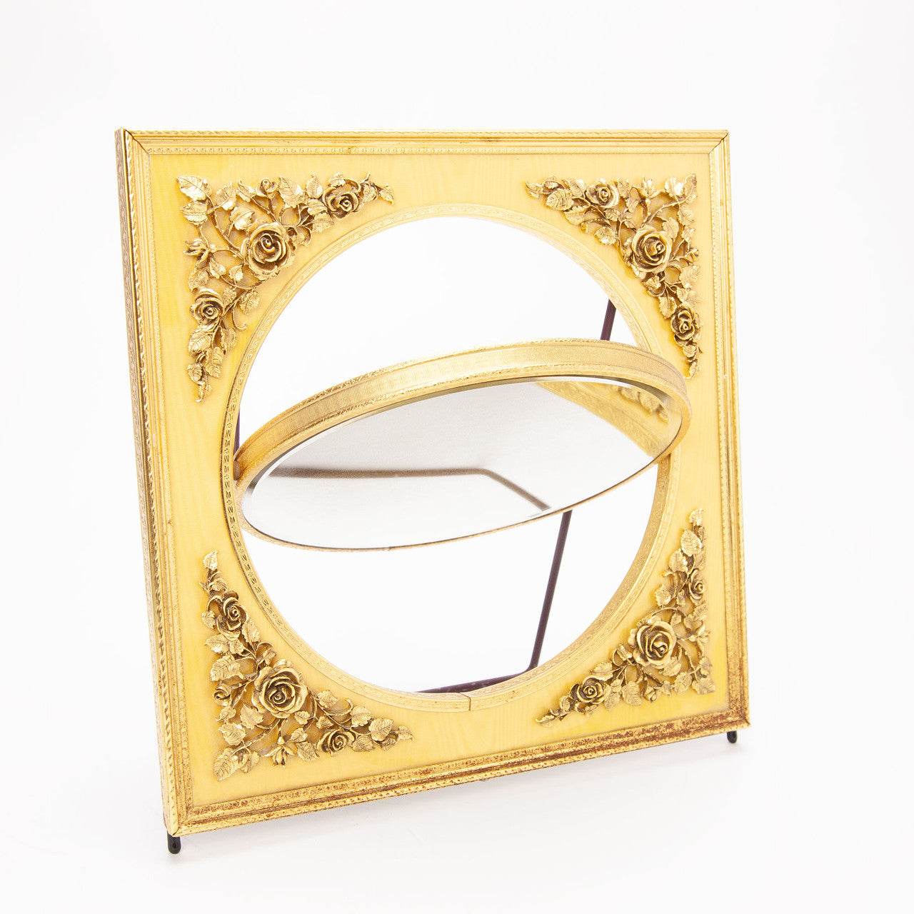 MCM Hollywood Regency Gold Gilt Double-Sided Vanity Mirror