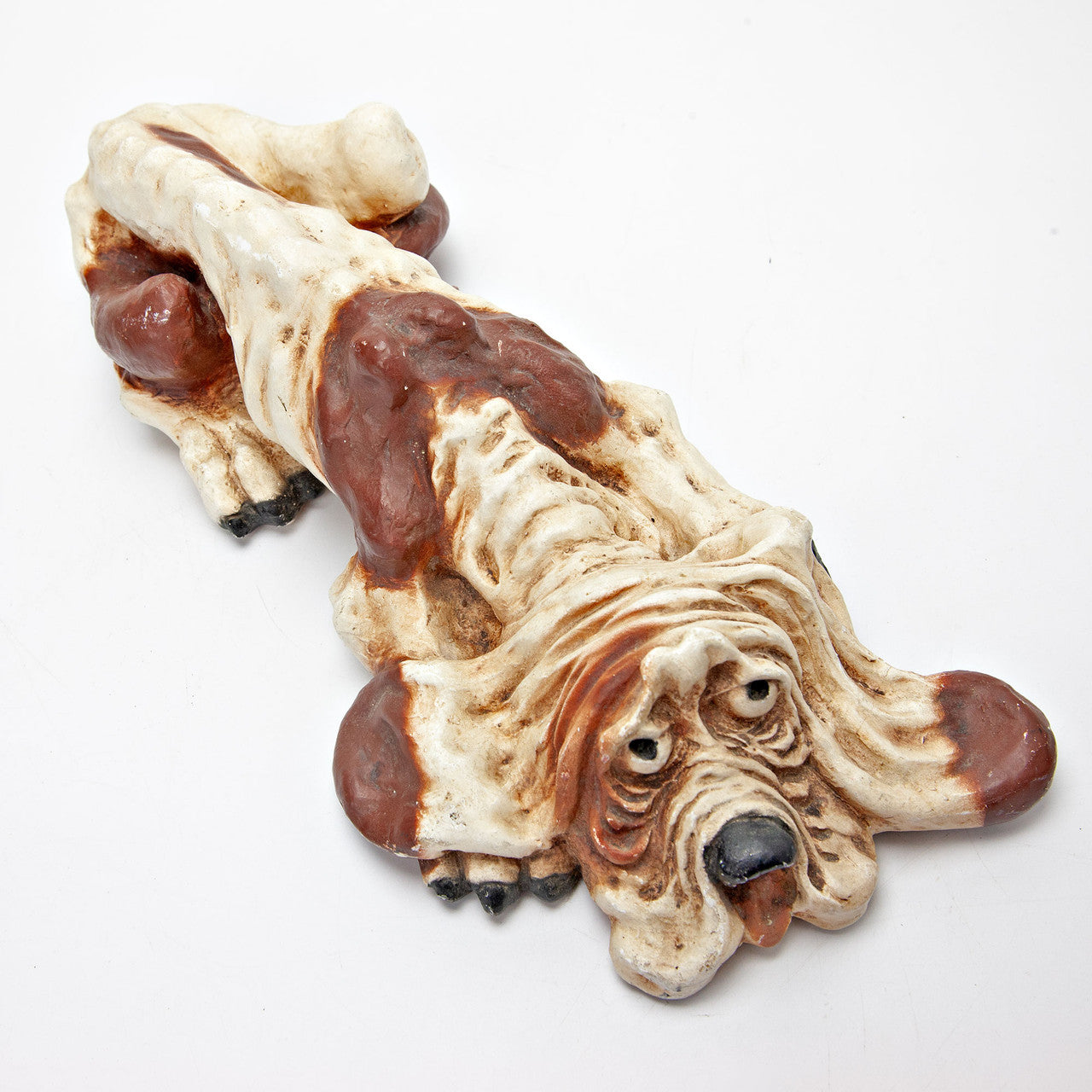 1976 Universal Statuary Basset Hound Chalkware Dog Statue