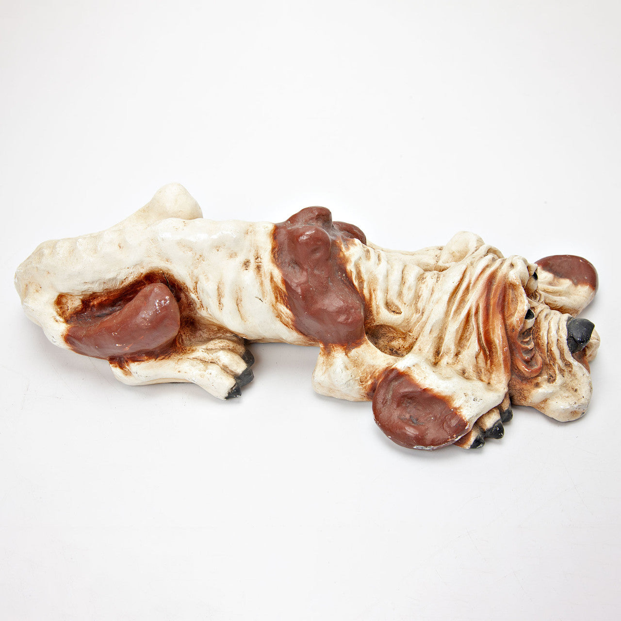 1976 Universal Statuary Basset Hound Chalkware Dog Statue