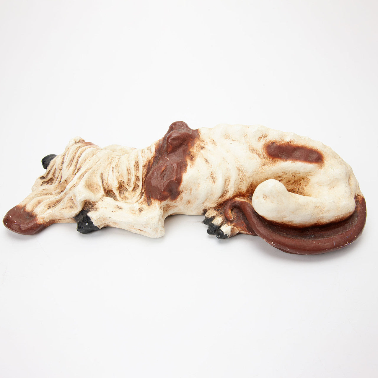 1976 Universal Statuary Basset Hound Chalkware Dog Statue