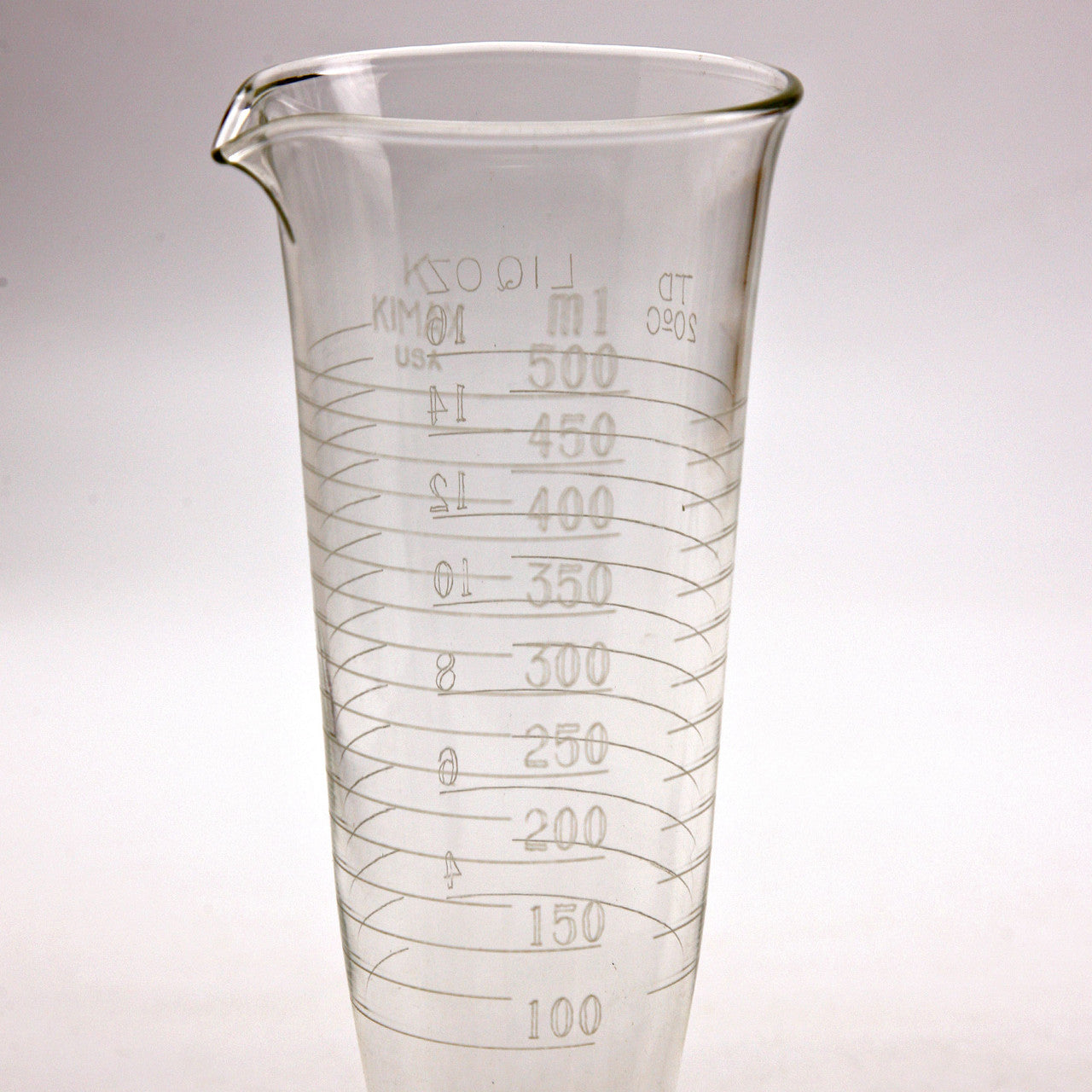 Vintage 500ml Kimax Graduated Apothecary Beaker