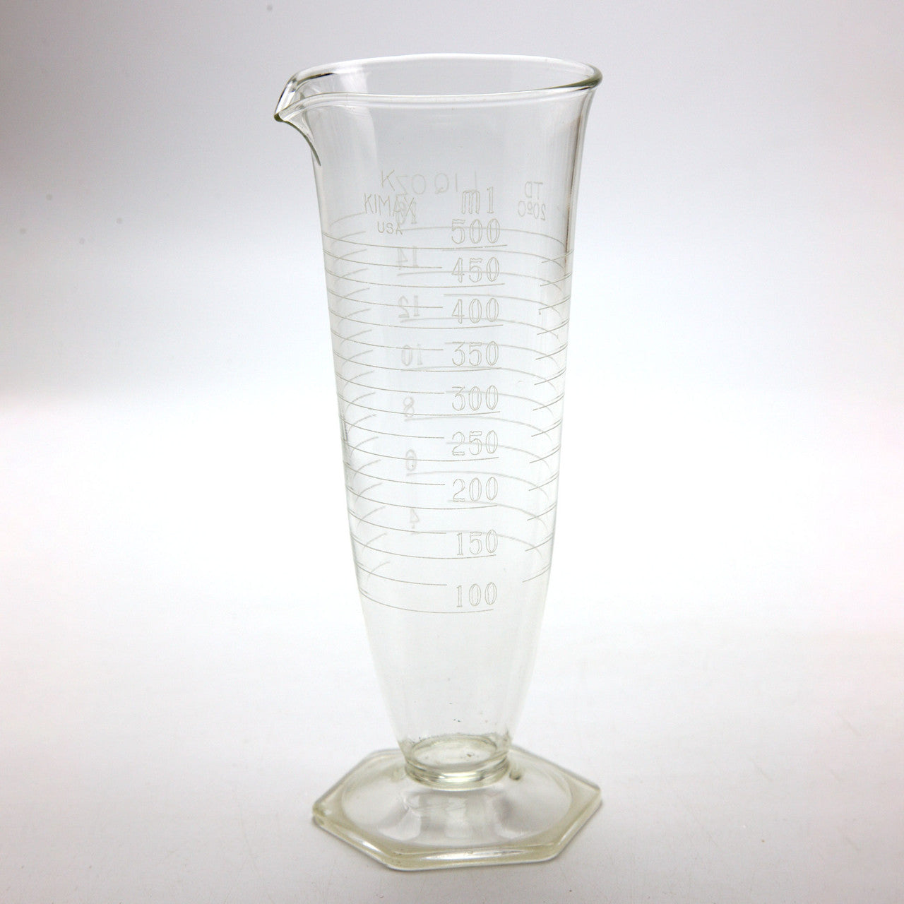 Vintage 500ml Kimax Graduated Apothecary Beaker