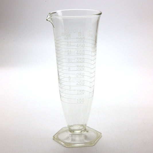 Vintage 500ml Kimax Graduated Apothecary Beaker