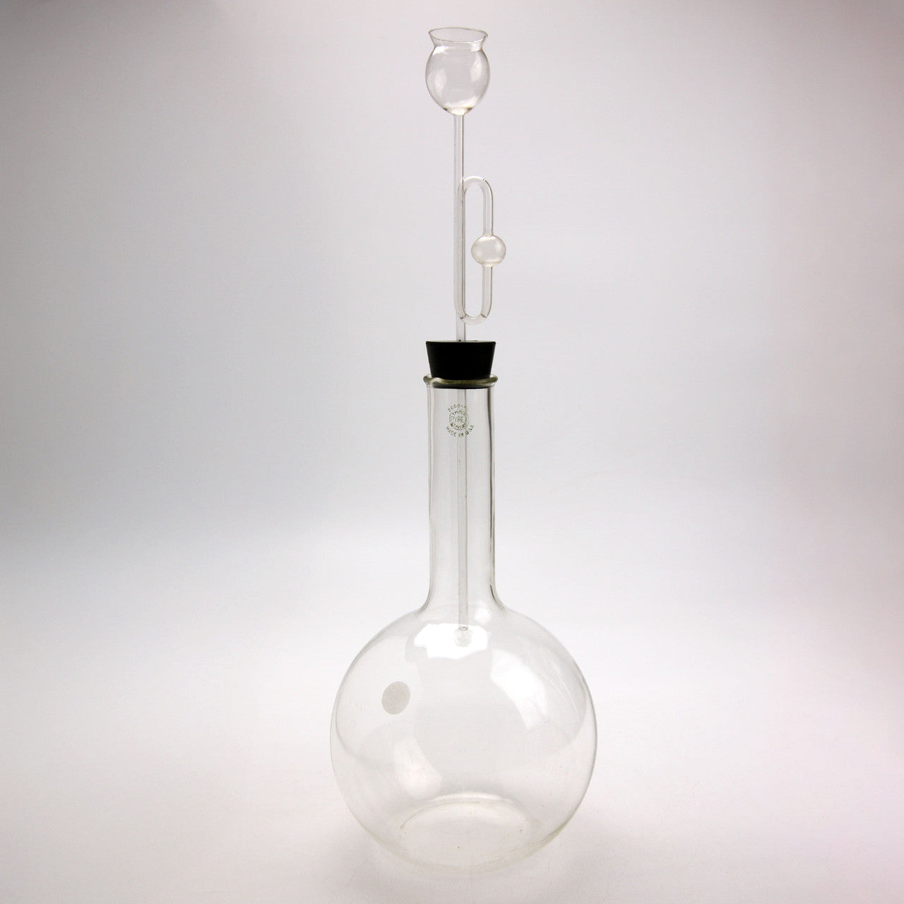 Vintage Pyrex 2000ml Round Bottom Boiling Flask with Stopper